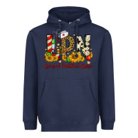 Navy christmas lpn licensed practical nurse Heavyweight Hoodie - FaDigitalArtStudio