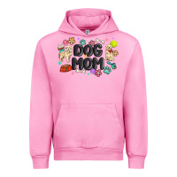 Fuchsia Pink dog mom Urban Hoodie - MaliasSmallBusiness