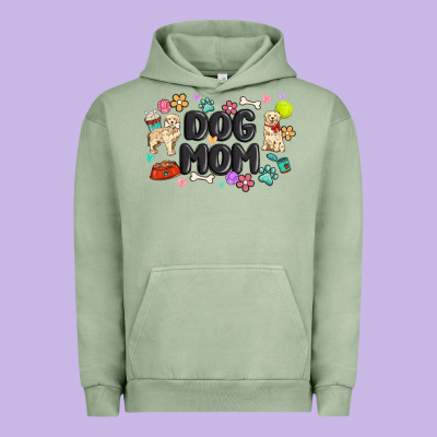 Dog Mom Urban Hoodie Designed By Maliassmallbusiness