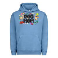Pigment Pebble Blue dog mom Urban Hoodie - MaliasSmallBusiness
