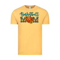 Vintage Mustard western leopard camouflage sunflowers glitter mom basketball Vintage Tee - Artiststas