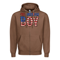 Chestnut all American boy Zipper Hoodie - Zillion Design Studio