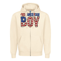 Sandshell all American boy Zipper Hoodie - Zillion Design Studio