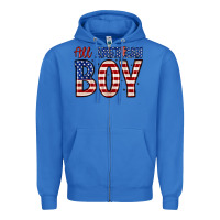 True Royal all American boy Zipper Hoodie - Zillion Design Studio