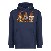 Navy coffee gnomes Heavyweight Hoodie - RacoonDesign