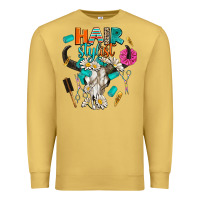 Antique Gold bullskull hairstlist Premium Sweatshirt - AdoDesignShop