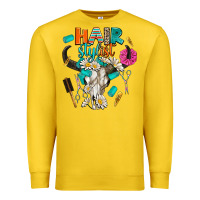 Lemon bullskull hairstlist Premium Sweatshirt - AdoDesignShop