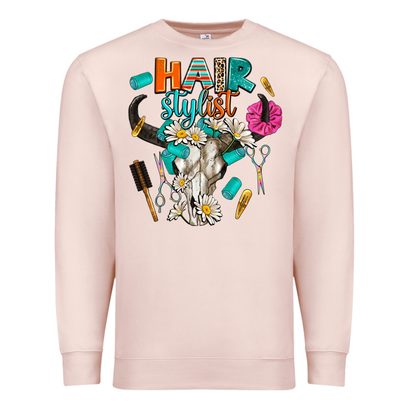 Bullskull Hairstlist Premium Sweatshirt by AdoDesignShop | Teevron