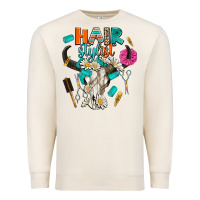 Sandshell bullskull hairstlist Premium Sweatshirt - AdoDesignShop