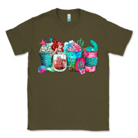 Army Green mermaid coffee cups Classic Tee - Zillion Design Studio