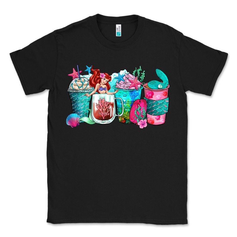 Mermaid Coffee Cups Classic Tee by Zillion Design Studio | Teevron