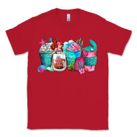 Red mermaid coffee cups Classic Tee - Zillion Design Studio