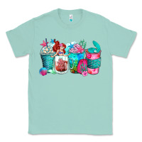 Seafoam mermaid coffee cups Classic Tee - Zillion Design Studio