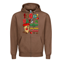 Chestnut 100 days of coffee and chaos Zipper Hoodie - texasbilliewilder