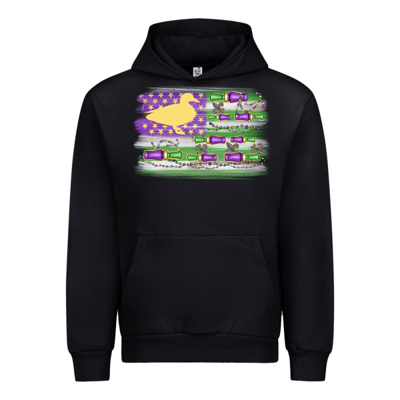 Mardi Gras Duck Call Flag Urban Hoodie by MaliasSmallBusiness | Teevron