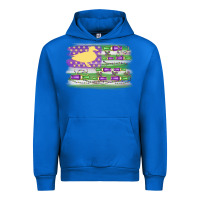 Cobalt mardi gras duck call flag Urban Hoodie - MaliasSmallBusiness