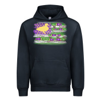 Navy mardi gras duck call flag Urban Hoodie - MaliasSmallBusiness
