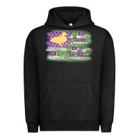 Pigment Black mardi gras duck call flag Urban Hoodie - MaliasSmallBusiness