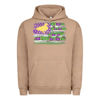 Pigment Burro mardi gras duck call flag Urban Hoodie - MaliasSmallBusiness