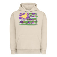 Pigment French Oak mardi gras duck call flag Urban Hoodie - MaliasSmallBusiness