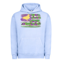 Pigment Grape Ice mardi gras duck call flag Urban Hoodie - MaliasSmallBusiness