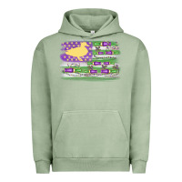 Pigment Oil Green mardi gras duck call flag Urban Hoodie - MaliasSmallBusiness