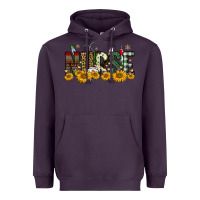 Plum christmas nurse sunflower Heavyweight Hoodie - FaDigitalArtStudio