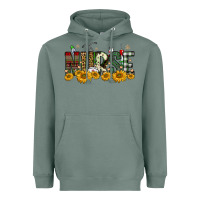 Sage christmas nurse sunflower Heavyweight Hoodie - FaDigitalArtStudio