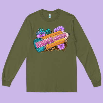Long Sleeve Tee Hello Kindergarten