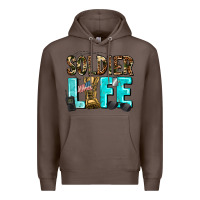 Coffee soldier  life Premium Hoodie - AdoDesignShop