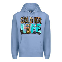 Colony Blue soldier  life Premium Hoodie - AdoDesignShop