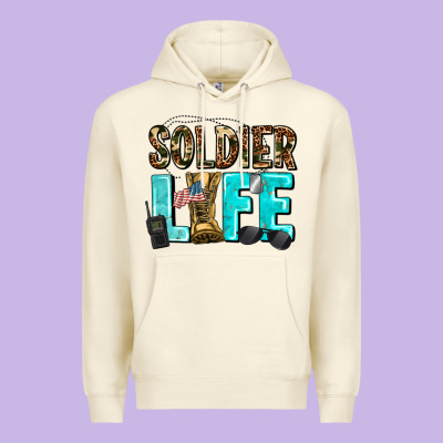 Soldier  Life Premium Hoodie Designed By Adodesignshop