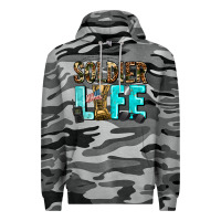 Slate Camo soldier  life Premium Hoodie - AdoDesignShop