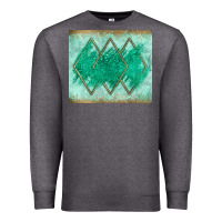 Charcoal Heather green glitter Premium Sweatshirt - JahusDesignShop