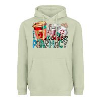 Matcha coffee pharmacy Heavyweight Hoodie - RacoonDesign