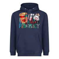 Navy coffee pharmacy Heavyweight Hoodie - RacoonDesign