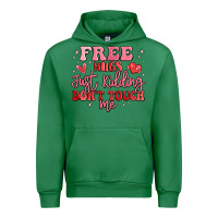 Emerald free hugs just kidding don't touch me Urban Hoodie - MaliasSmallBusiness