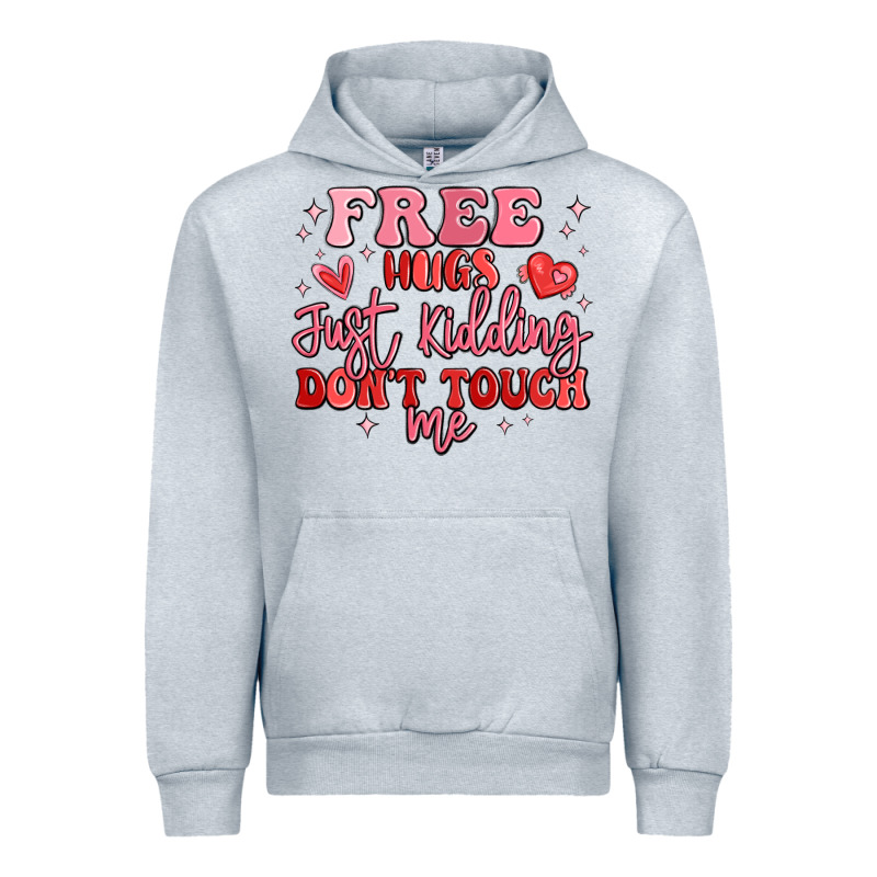 Free Hugs Just Kidding Don't Touch Me Urban Hoodie by MaliasSmallBusiness | Teevron