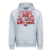 Heather Grey free hugs just kidding don't touch me Urban Hoodie - MaliasSmallBusiness