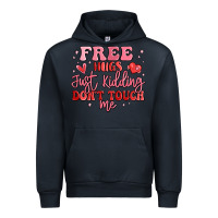 Navy free hugs just kidding don't touch me Urban Hoodie - MaliasSmallBusiness