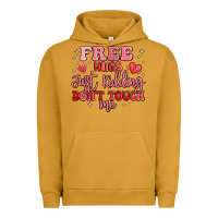 Pigment Peanut Butter free hugs just kidding don't touch me Urban Hoodie - MaliasSmallBusiness