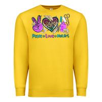 Lemon peace love nail art Premium Sweatshirt - AdoDesignShop