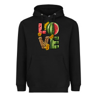 Black love watermelon Heavyweight Hoodie - HRA Design Shop