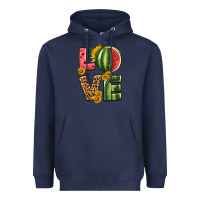 Navy love watermelon Heavyweight Hoodie - HRA Design Shop