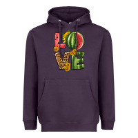 Plum love watermelon Heavyweight Hoodie - HRA Design Shop