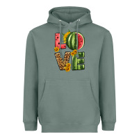 Sage love watermelon Heavyweight Hoodie - HRA Design Shop
