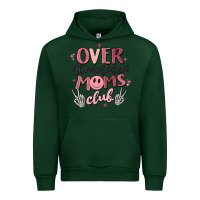 Forest Green over stimulated moms club Urban Hoodie - MaliasSmallBusiness