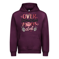 Mauve Wine over stimulated moms club Urban Hoodie - MaliasSmallBusiness