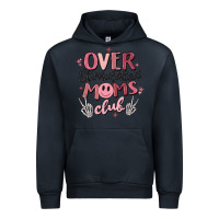 Navy over stimulated moms club Urban Hoodie - MaliasSmallBusiness