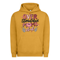 Pigment Peanut Butter over stimulated moms club Urban Hoodie - MaliasSmallBusiness
